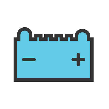 Battery, car, power icon  image. Can also be used for energy and technology. Suitable for web apps, mobile apps and print media.のイラスト素材
