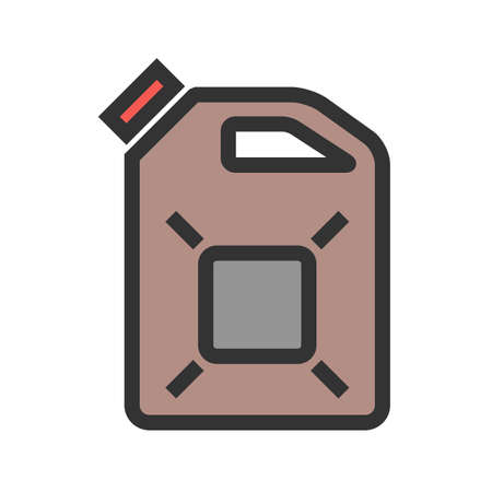 Diesel can, oil, fuel icon  image. Can also be used for energy and technology. Suitable for web apps, mobile apps and print media.のイラスト素材