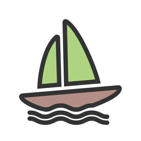 Boating, water, yacht,のイラスト素材