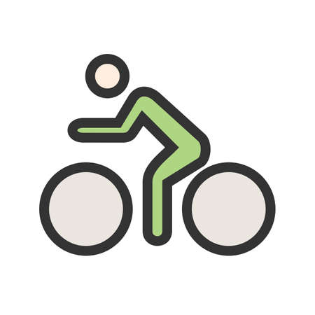 Cycling Person Iconのイラスト素材
