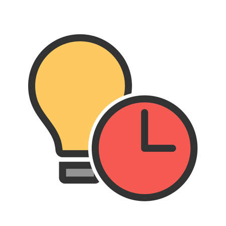 Time, clock, management icon  image. Can also be used for mobile apps, phone tab bar and settings. Suitable for use on web apps, mobile apps and print mediaのイラスト素材
