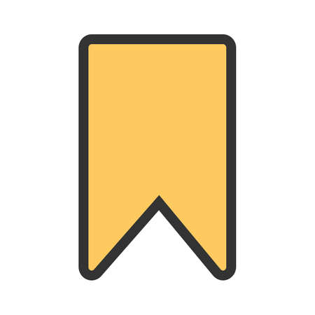 Ribbon, bookmark, label icon image. Can also be used for computer hardware, computer network and connection. Suitable for use on web apps, mobile apps and print media.のイラスト素材