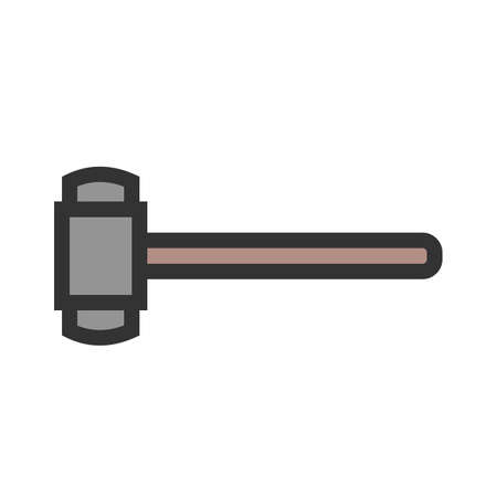 Hammer, sledge, sledgehammer icon image. Can also be used for construction, intertiors and building. Suitable for use on web apps, mobile apps and print media.のイラスト素材