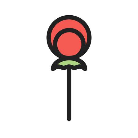 Lollipop, candy, sweet icon image. Can also be used for sweets and confectionery. Suitable for use on web apps, mobile apps and print media.のイラスト素材