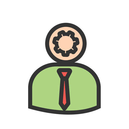 Admin, manager,supervisor icon image. Can also be used for admin dashboard. Suitable for mobile apps, web apps and print media.のイラスト素材