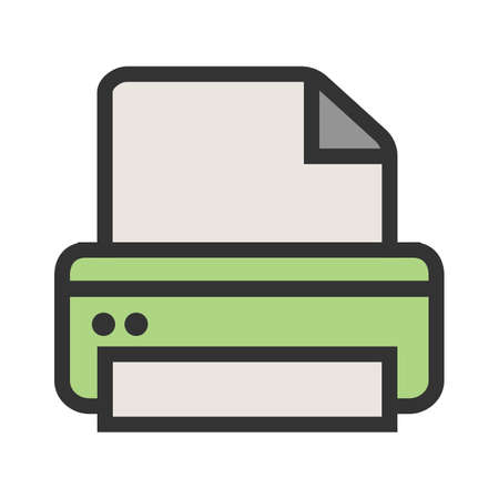 Digital printer icon image vector illustration