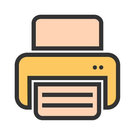 Digital printer icon image vector illustrationのイラスト素材