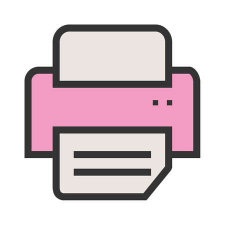 Digital printer icon image vector illustrationのイラスト素材