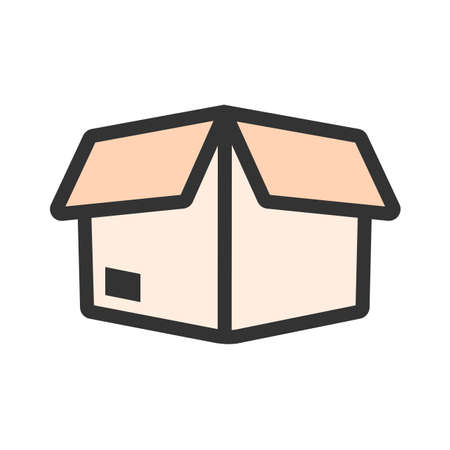 Package, parcel, gift, box icon image. Can also be used for eCommerce, shopping, business. Suitable for use on web apps, mobile apps and print media.のイラスト素材