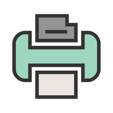 Printer, paper, office icon image icon image. Can also be used for business, finance and accounts....