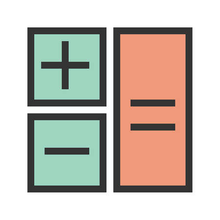 Calculation, calculate, mathematics, accounting icon image. Can also be used for seo, digital marketing, technology. Suitable for use on web apps, mobile apps and print media.のイラスト素材
