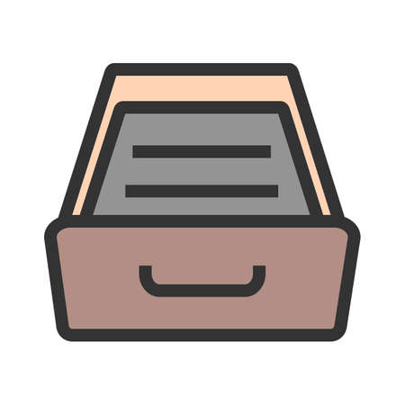 Drawer icon image vector illustrationのイラスト素材
