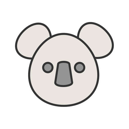Koala, australia, bear icon vector image. Can also be used for Animals and Insects. Suitable for mobile apps, web apps and print media.のイラスト素材