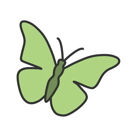 Butterfly, insect, wings icon vector image. Can also be used for Animals and Insects. Suitable for mobile apps, web apps and print media.のイラスト素材