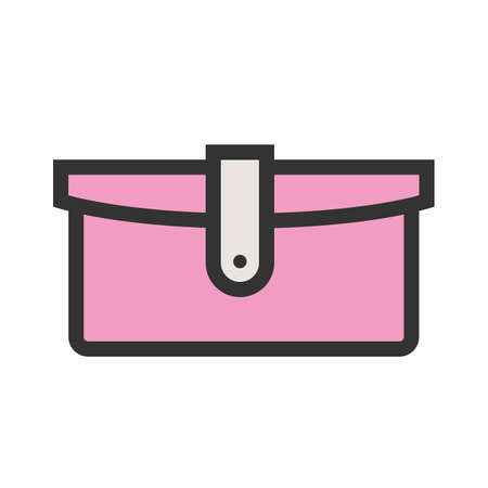 Wallet, leather, money icon vector image. Can also be used for Black Friday sale and discounts. Suitable for use on web apps, mobile apps and print media.のイラスト素材
