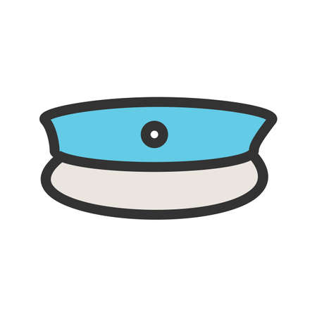 Hat, head, fashion icon vector image. Can also be used for clothes and fashion. Suitable for web apps, mobile apps and print media.のイラスト素材