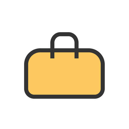 Purse, wallet, bag icon vector image. Can also be used for household objects. Suitable for use on web apps, mobile apps and print media.のイラスト素材