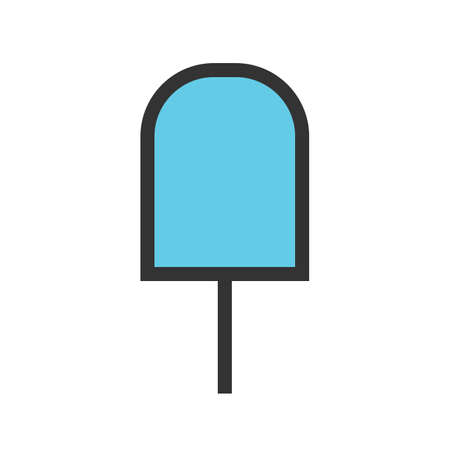 Ice lolly, sweet, tasty icon vector image. Can also be used for summer, recreation and fun. Suitable for use on mobile apps, web apps and print media.のイラスト素材