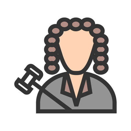 Judge, courtroom, court icon vector image. Can also be used for professionals. Suitable for web apps, mobile apps and print media.のイラスト素材