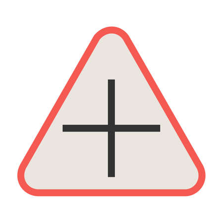 Road, cross, city icon vector image. Can also be used for traffic signs. Suitable for web apps, mobile apps and print media.のイラスト素材