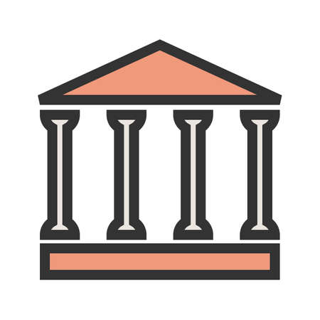 Building, office, commercial icon vector image.Can also be used for law and order. Suitable for mobile apps, web apps and print media.のイラスト素材