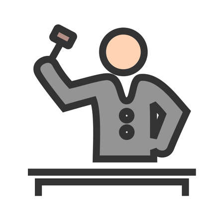 Judge giving Orderのイラスト素材