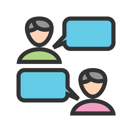 Chat, message, sms icon vector image. Can also be used for activities. Suitable for use on web apps, mobile apps and print media.のイラスト素材