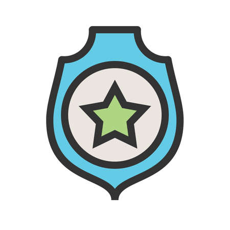 Military, badge, army icon vector image. Can also be used for military.のイラスト素材