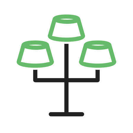 Lamp, spotlight, white icon vector image.Can also be used for furniture design. Suitable for mobile apps, web apps and print media.のイラスト素材