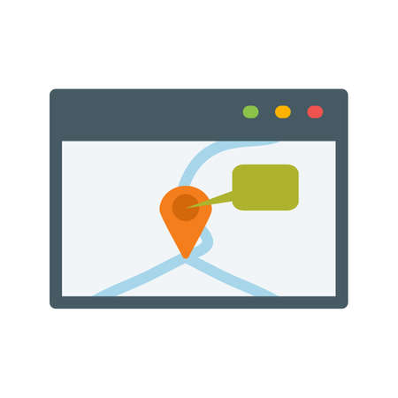 Marketing, local, search icon vector image. Can also be used for IT services. Suitable for use on...