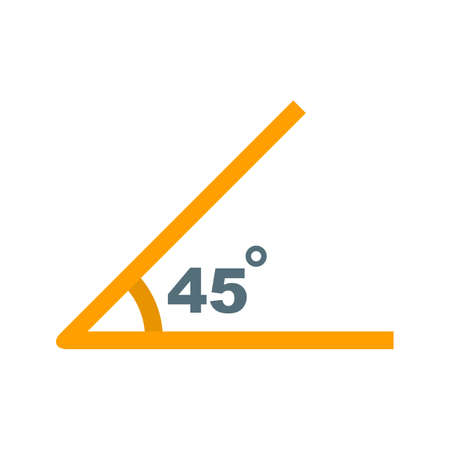 Acute angle illustrationのイラスト素材