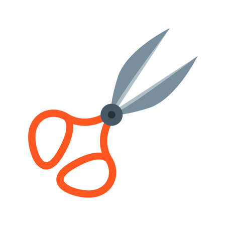 Scissors, pair, cloth icon vector image. Can also be used for Sewing. Suitable for mobile apps, web apps and print media.のイラスト素材