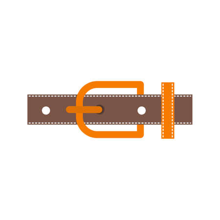 Belt, leather, buckle icon vector image. Can also be used for Men s Accessories. Suitable for web apps, mobile apps and print media.のイラスト素材
