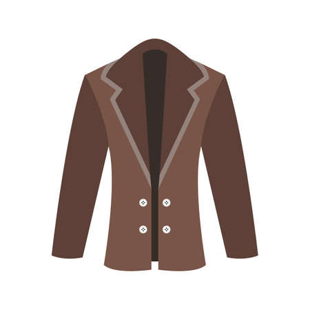 Coat, clothes, fashion icon vector image. Can also be used for Men s Accessories. Suitable for mobile apps, web apps and print media.のイラスト素材