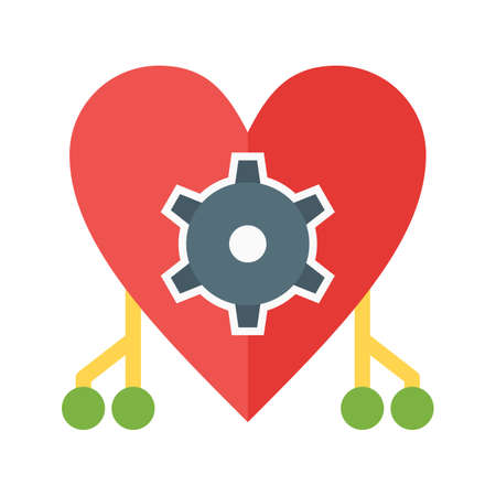 Artificial, intelligence, cybernetics icon vector image. Can also be used for Data Analytics. Suitable for web apps, mobile apps and print media.のイラスト素材