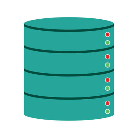Data, center, server icon vector image. Can also be used for Data Analytics. Suitable for web apps, mobile apps and print media.のイラスト素材