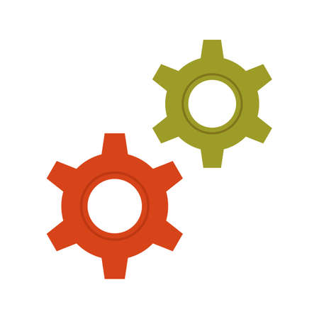 Cog, wheel, web icon vector image. Can also be used for Hand Tools. Suitable for use on web apps, mobile apps and print mediaのイラスト素材