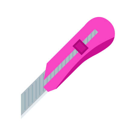 Cutter, knife, paper icon vector image. Can also be used for Hand Tools. Suitable for use on web apps, mobile apps and print media.のイラスト素材