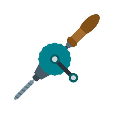 Drilling, equipment, construction icon vector image. Can also be used for Hand Tools. Suitable for mobile apps, web apps and print media.のイラスト素材