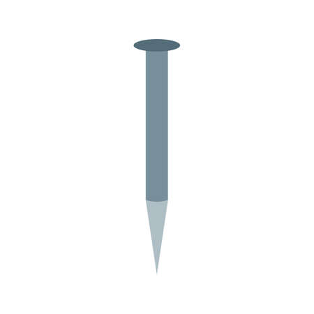 Nail, tool, steel icon vector image. Can also be used for Hand Tools. Suitable for use on web apps, mobile apps and print media.のイラスト素材