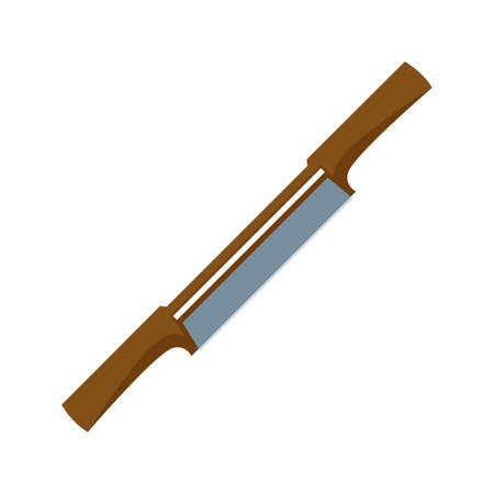 Spokeshave, carpentry, scraper icon vector image. Can also be used for Hand Tools. Suitable for use on web apps, mobile apps and print media.のイラスト素材