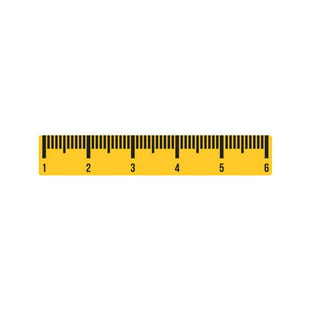 Ruler, length, equipment icon vector image. Can also be used for Hand Tools. Suitable for use on web apps, mobile apps and print media.のイラスト素材