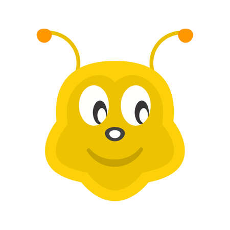 Honeybee, bee, honey icon vector image. Can also be used for Animal Faces. Suitable for mobile apps, web apps and print media.のイラスト素材