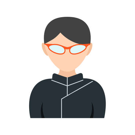 Ninja, girl, martial icon vector image. Can also be used for Avatars. Suitable for use on web apps, mobile apps and print media.のイラスト素材