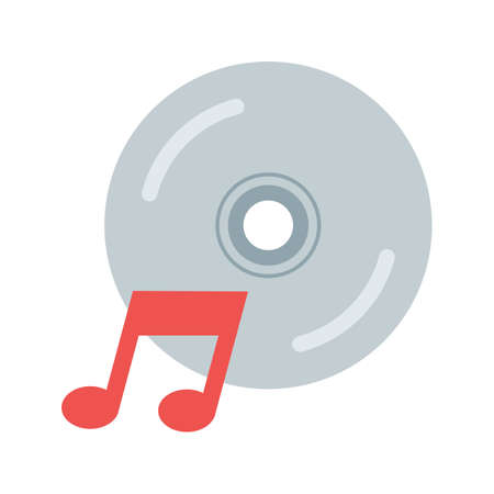 CD, music, songs icon vector image. Can also be used for Cafe and Bar. Suitable for web apps, mobile apps and print media.のイラスト素材