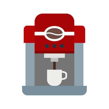 Coffee, machine, cafe icon vector image. Can also be used for Cafe and Bar. Suitable for web apps, mobile apps and print media.のイラスト素材