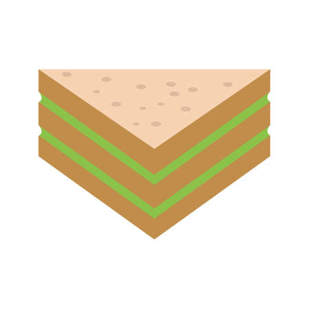 Sandwich, cheese, bread icon vector image. Can also be used for Cafe and Bar. Suitable for use on web apps, mobile apps and print mediaのイラスト素材