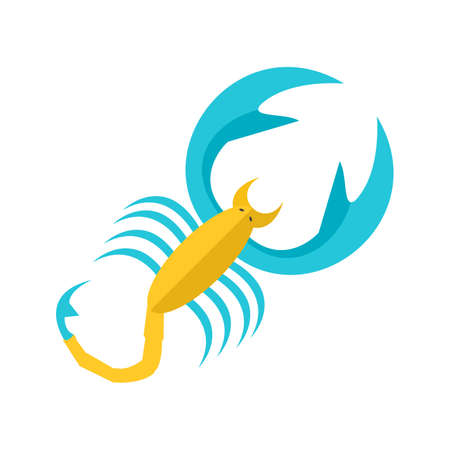 Scorpio, sign, zodiac icon vector image. Can also be used for Zodiac. Suitable for use on web apps, mobile apps and print media.のイラスト素材