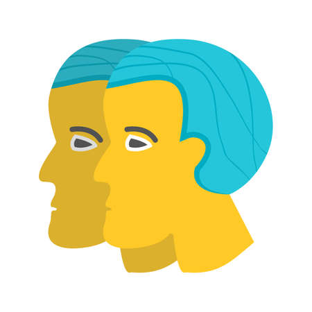 Gemini, sign, zodiac Vector illustration.のイラスト素材