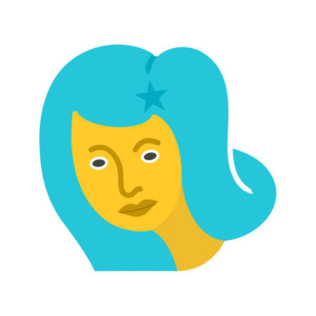 Virgo, sign, zodiac icon vector image. Can also be used for Zodiac. Suitable for use on web apps, mobile apps and print media.のイラスト素材